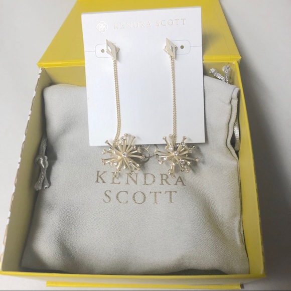 Authentic Kendra Scott Diamond Earrings + Studs - Picture 3 of 3